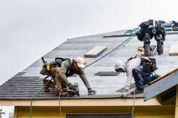 Professional Gutter Installation technician working in Portage Des Sioux, MO